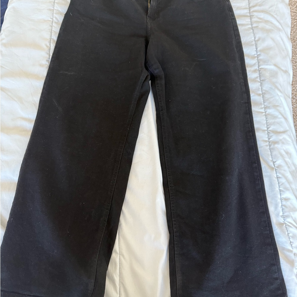Old Navy Black Flare Wide Leg Jeans